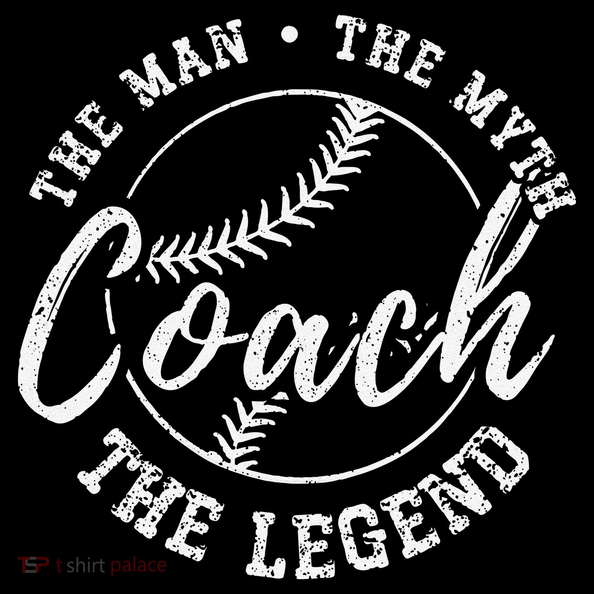 Man Myth Baseball Coach Legend Funny Baseball Coach Kids Sweatshirt