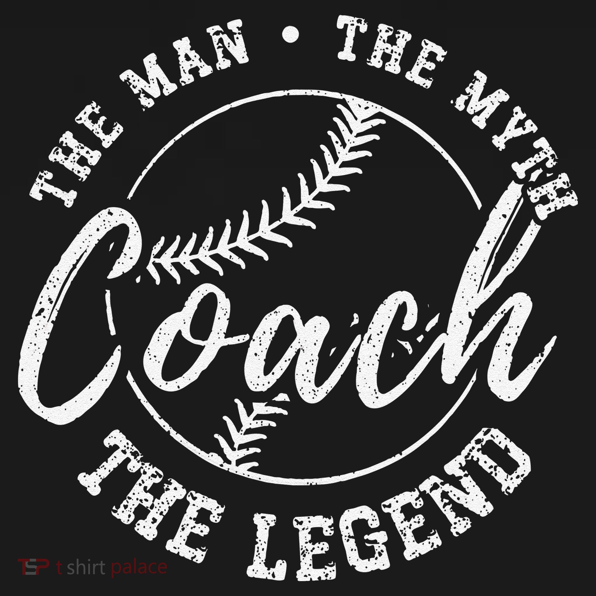 Man Myth Baseball Coach Legend Funny Baseball Coach Tote Bag