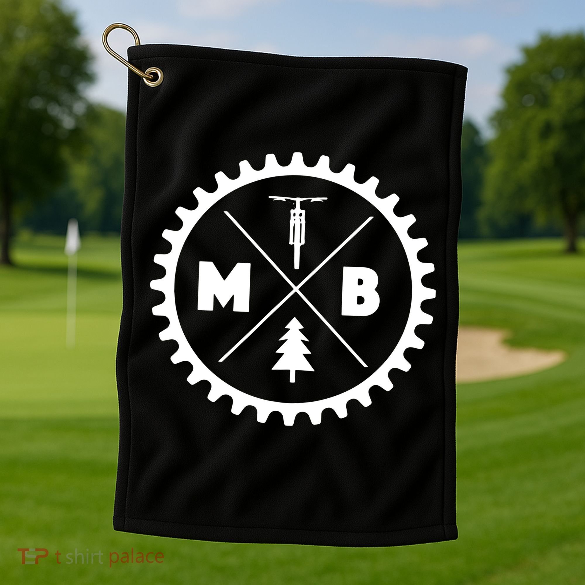MTB Mountain Bike Golf Towel