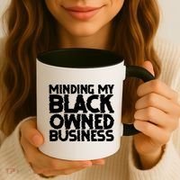 Minding My Black Owned Business Coffee Mug thumb 3