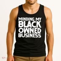 Minding My Black Owned Business Tank Top thumb 3