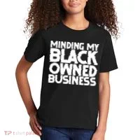 Minding My Black Owned Business Kids T-Shirt thumb 2
