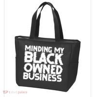 Minding My Black Owned Business Tote Bag thumb 3