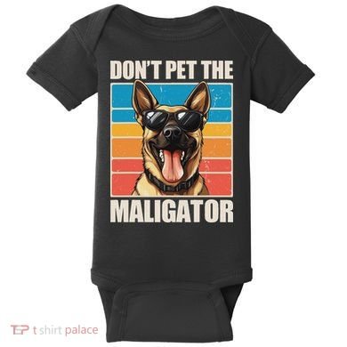 Malinois Maligator Belgian Malinois Baby Bodysuit