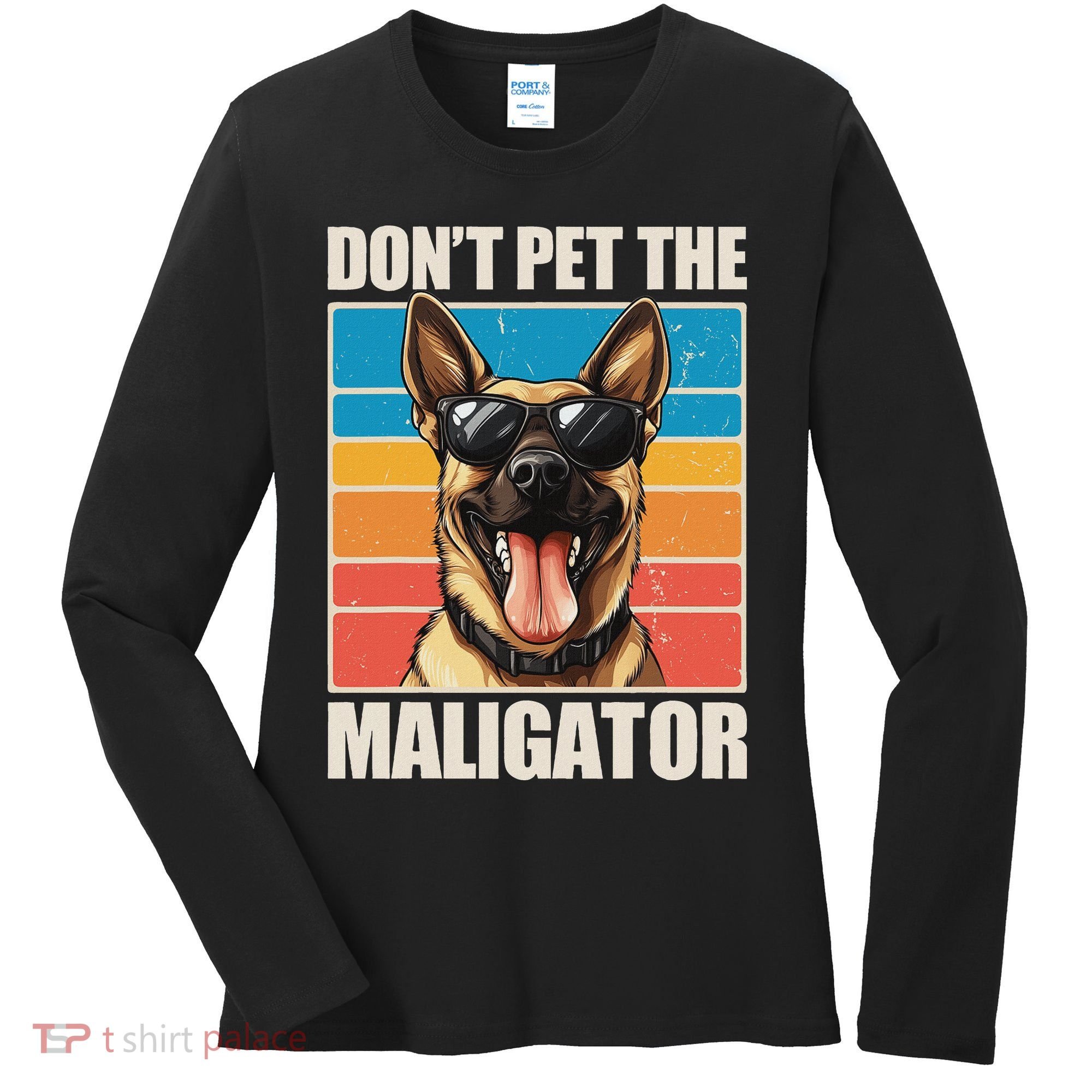 Malinois Maligator Belgian Malinois Women's Long Sleeve Shirt