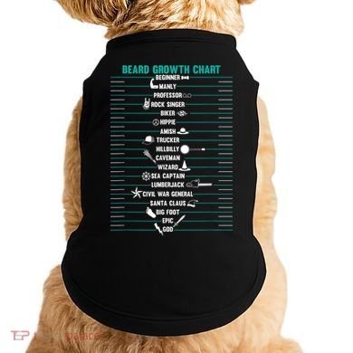 Mens Mens BEARD GROWTH CHART Measurement Beard Doggie Tank