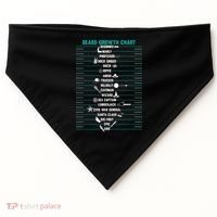 Mens Mens BEARD GROWTH CHART Measurement Beard USA-Made Doggie Bandana thumb 0
