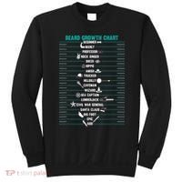 Mens Mens BEARD GROWTH CHART Measurement Beard Sweatshirt thumb 0