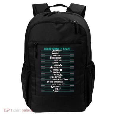 Mens Mens BEARD GROWTH CHART Measurement Beard Backpack