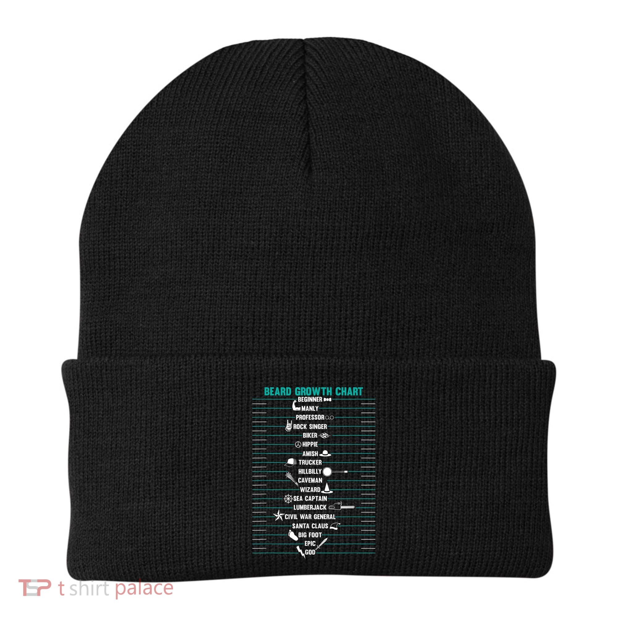 Mens Mens BEARD GROWTH CHART Measurement Beard Beanie