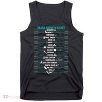 Mens Mens BEARD GROWTH CHART Measurement Beard Tank Top thumb 0