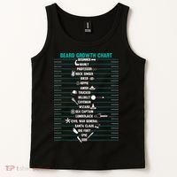 Mens Mens BEARD GROWTH CHART Measurement Beard Tank Top thumb 2
