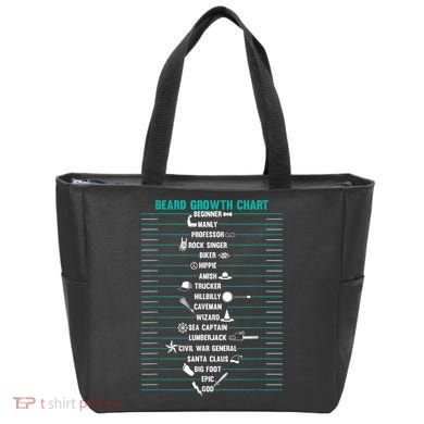 Mens Mens BEARD GROWTH CHART Measurement Beard Tote Bag
