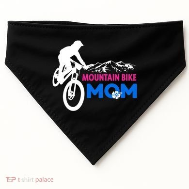 Mom Mountain Bike Gift USA-Made Doggie Bandana
