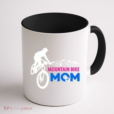 Mom Mountain Bike Gift Coffee Mug back