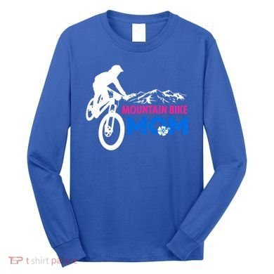 Mom Mountain Bike Gift Long Sleeve Shirt