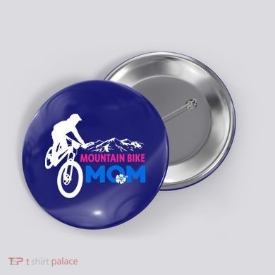 Mom Mountain Bike Gift Button