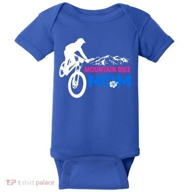 Mom Mountain Bike Gift Baby Bodysuit