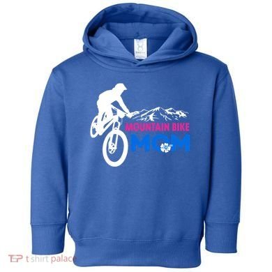 Mom Mountain Bike Gift Toddler Hoodie