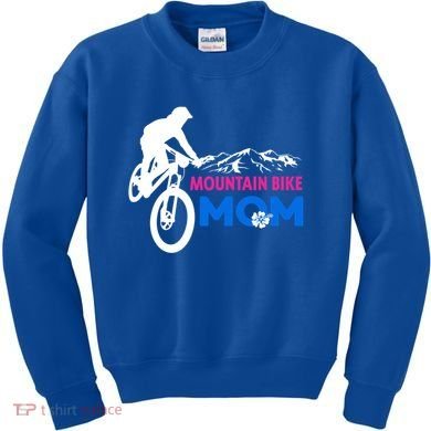 Mom Mountain Bike Gift Kids Sweatshirt