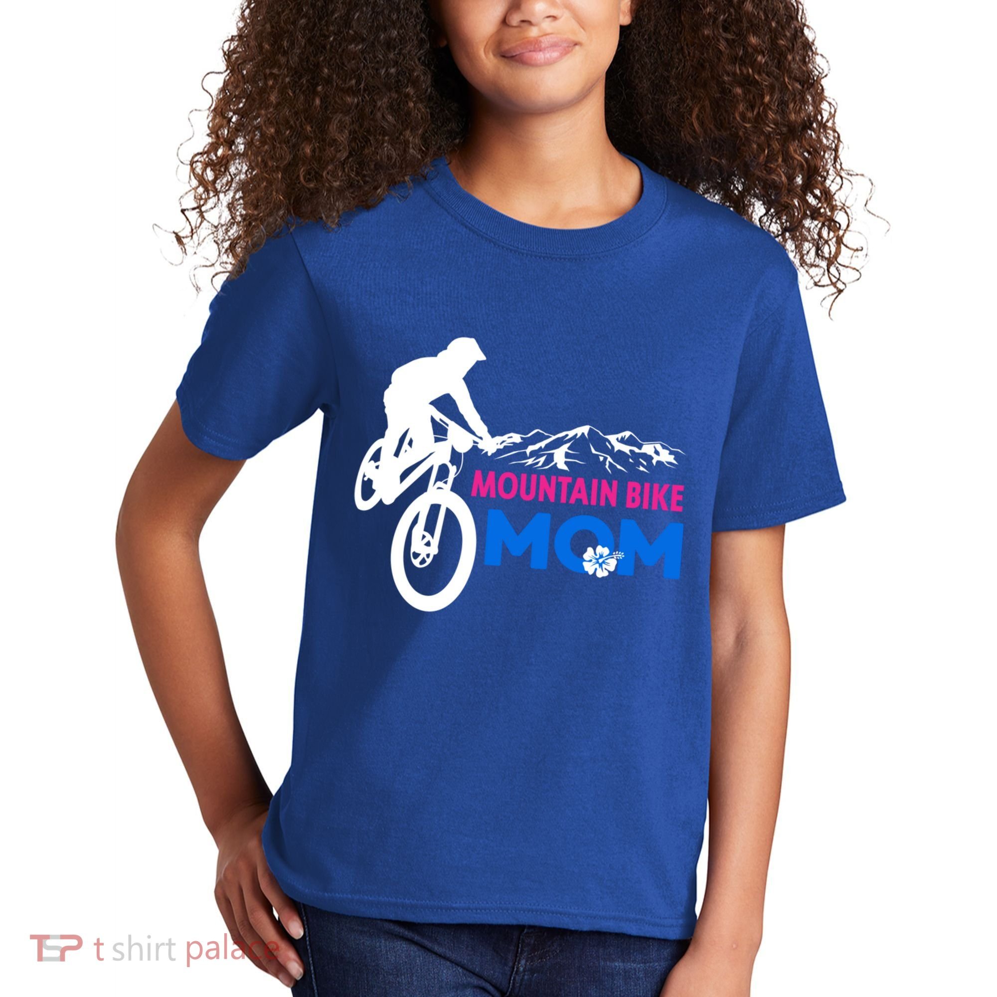 Mom Mountain Bike Gift Kids T-Shirt