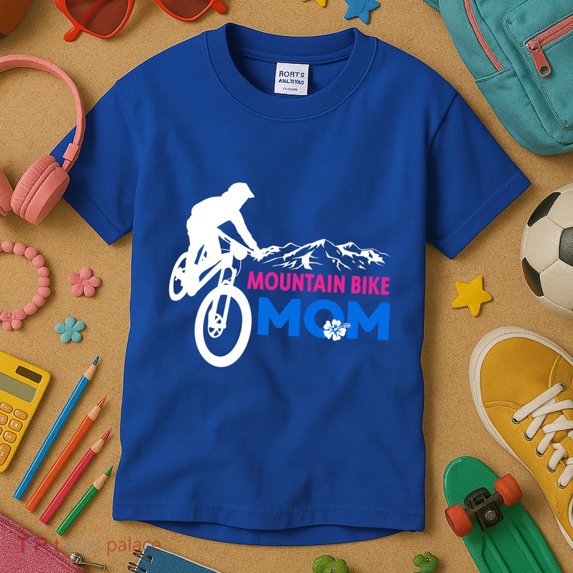 Mom Mountain Bike Gift Kids T-Shirt