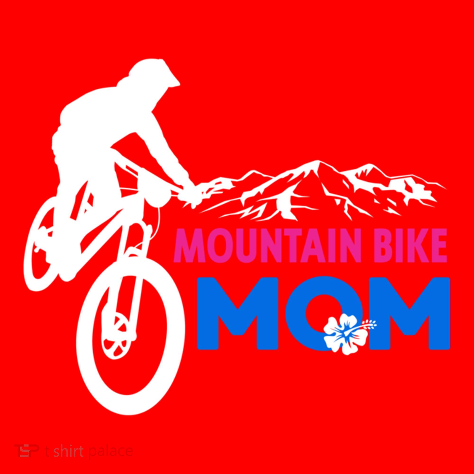 Mom Mountain Bike Gift Santa Hat