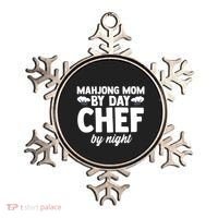 Mahjong Mom By Day Chef By Night Mahjong Player Gift Ornament thumb 0