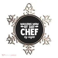 Mahjong Mom By Day Chef By Night Mahjong Player Gift Ornament thumb 0