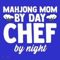 Mahjong Mom By Day Chef By Night Mahjong Player Gift Polo thumb 2