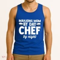 Mahjong Mom By Day Chef By Night Mahjong Player Gift Tank Top thumb 3