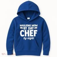 Mahjong Mom By Day Chef By Night Mahjong Player Gift Kids Hoodie thumb 0