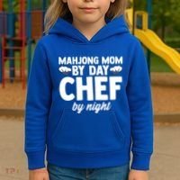 Mahjong Mom By Day Chef By Night Mahjong Player Gift Kids Hoodie thumb 3