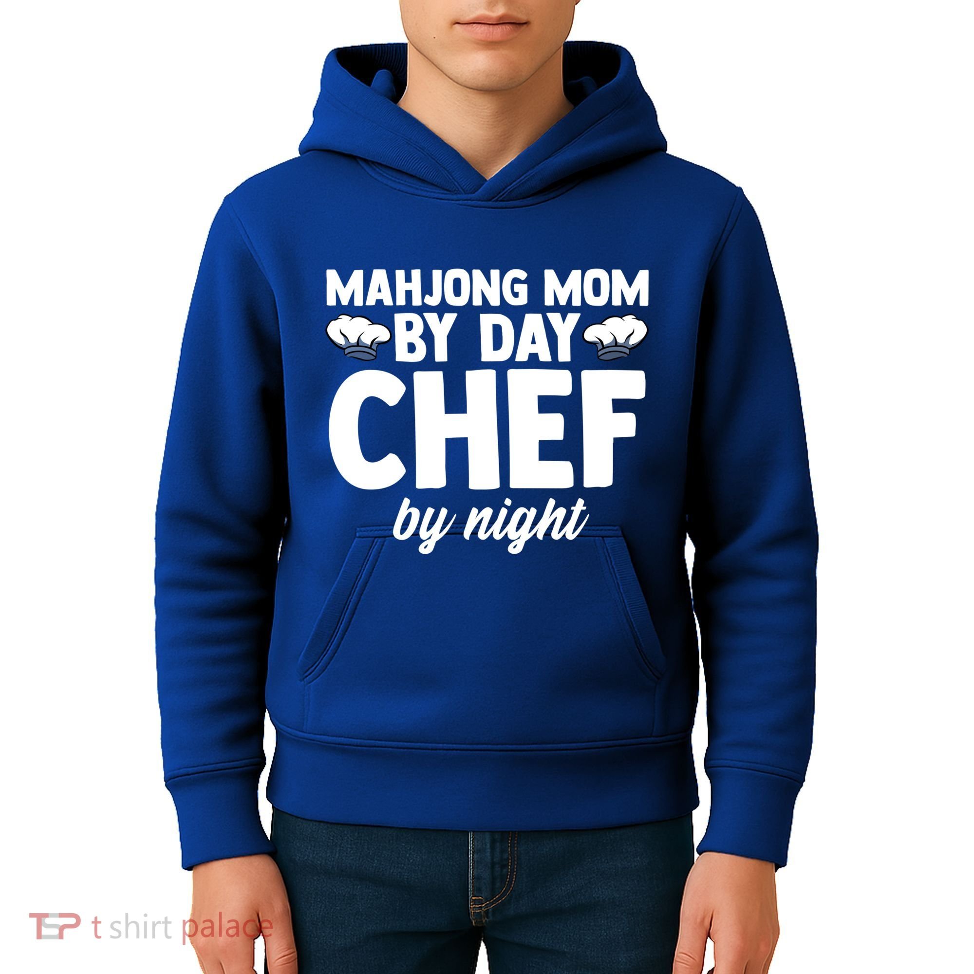 Mahjong Mom By Day Chef By Night Mahjong Player Gift Kids Hoodie