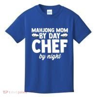Mahjong Mom By Day Chef By Night Mahjong Player Gift Kids T-Shirt thumb 0