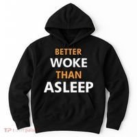 Mahogany Mommies Better Woke Than Asleep Hoodie thumb 0