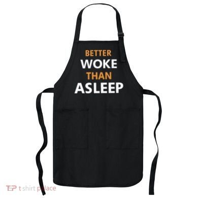 Mahogany Mommies Better Woke Than Asleep Apron