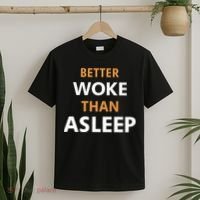 Mahogany Mommies Better Woke Than Asleep T-Shirt thumb 2