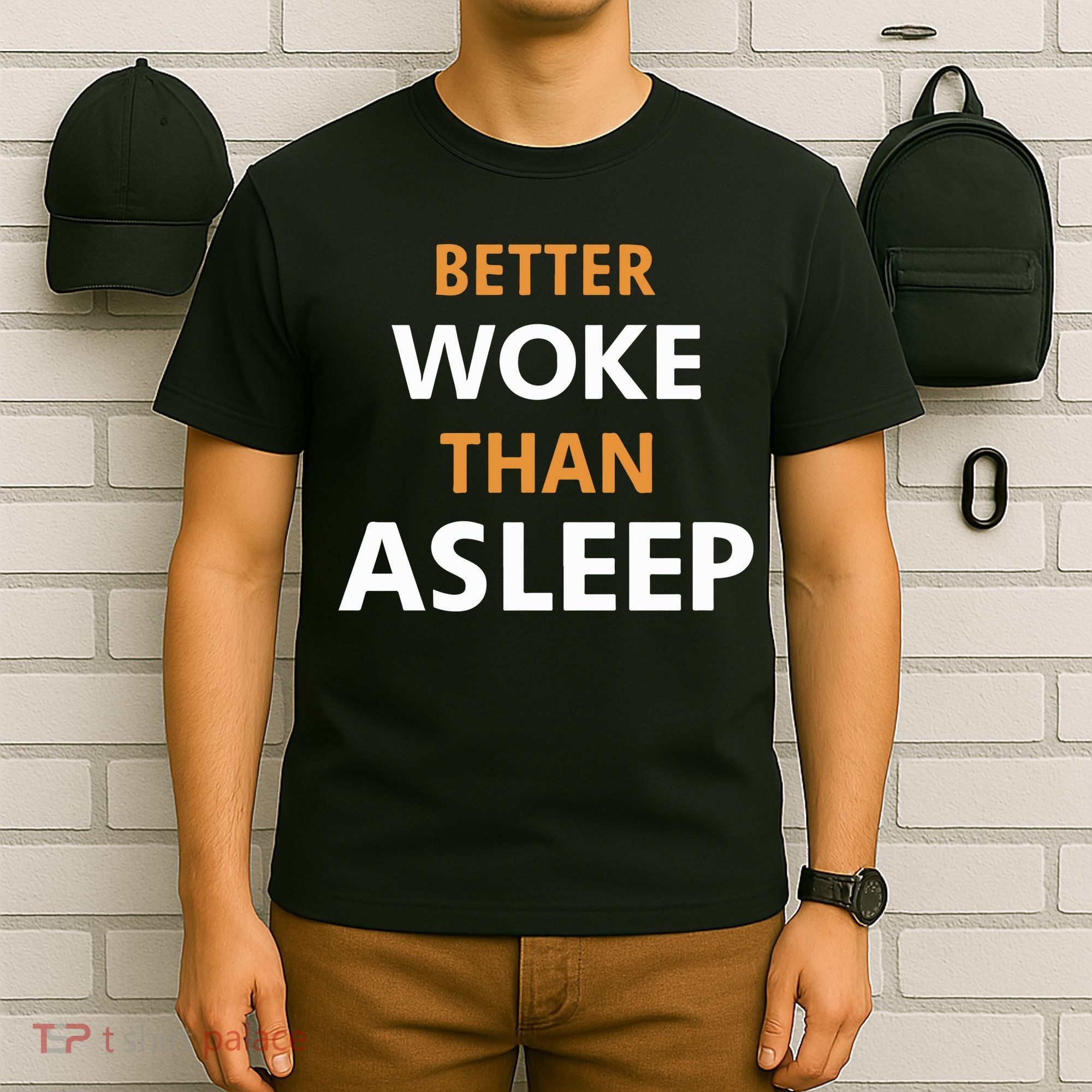 Mahogany Mommies Better Woke Than Asleep T-Shirt
