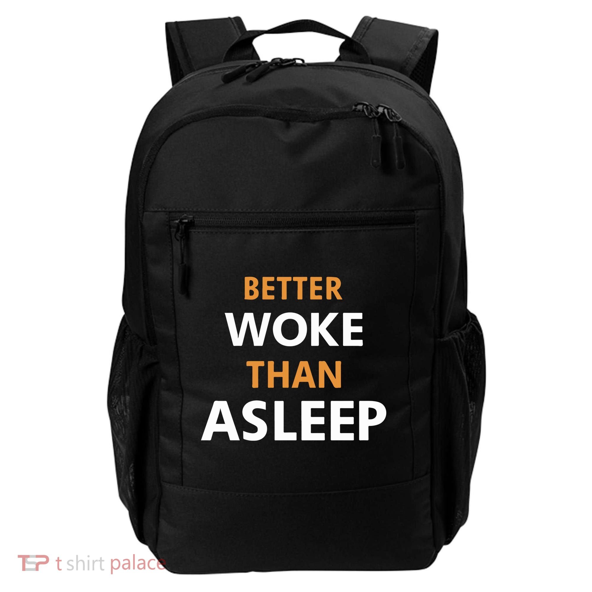 Mahogany Mommies Better Woke Than Asleep Backpack