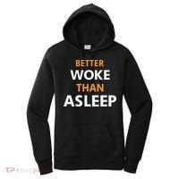 Mahogany Mommies Better Woke Than Asleep Women's Hoodie thumb 0
