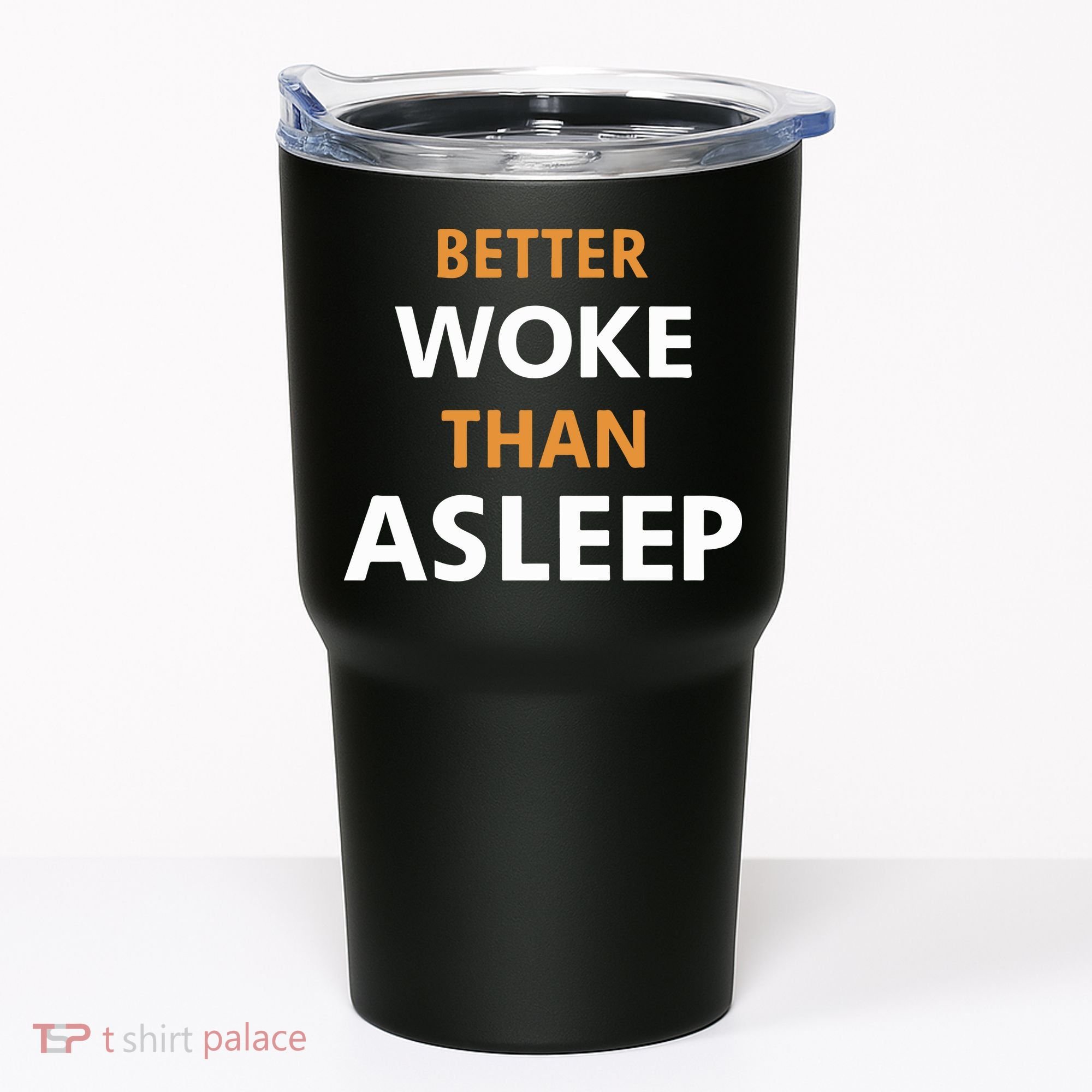 Mahogany Mommies Better Woke Than Asleep Tumbler