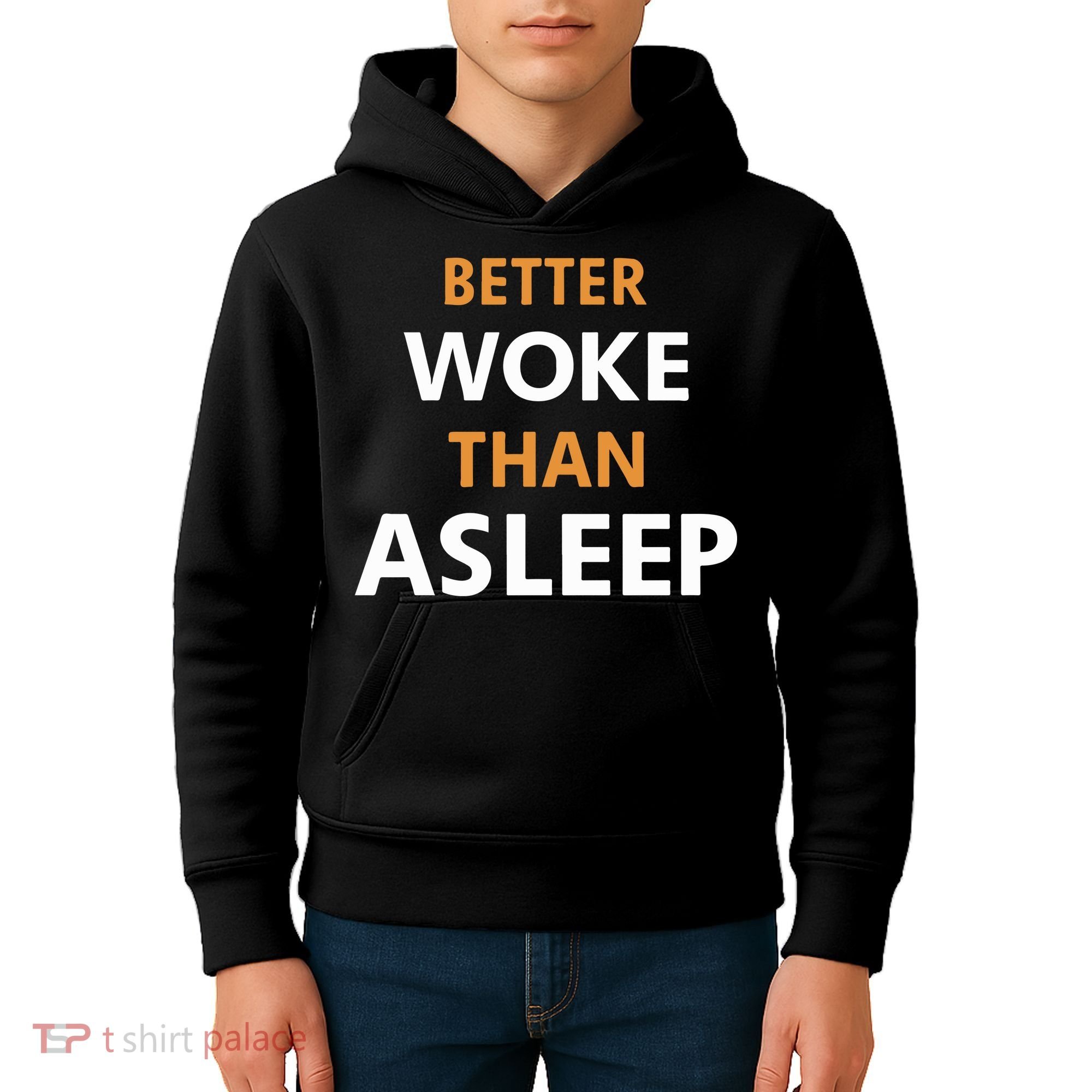 Mahogany Mommies Better Woke Than Asleep Kids Hoodie