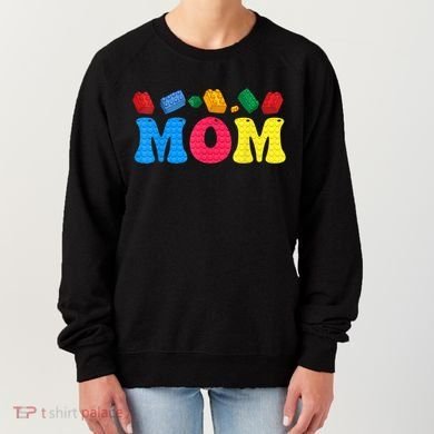 Mom Master Builder Building Bricks Blocks Family Set Parents Gift Women's Sweatshirt