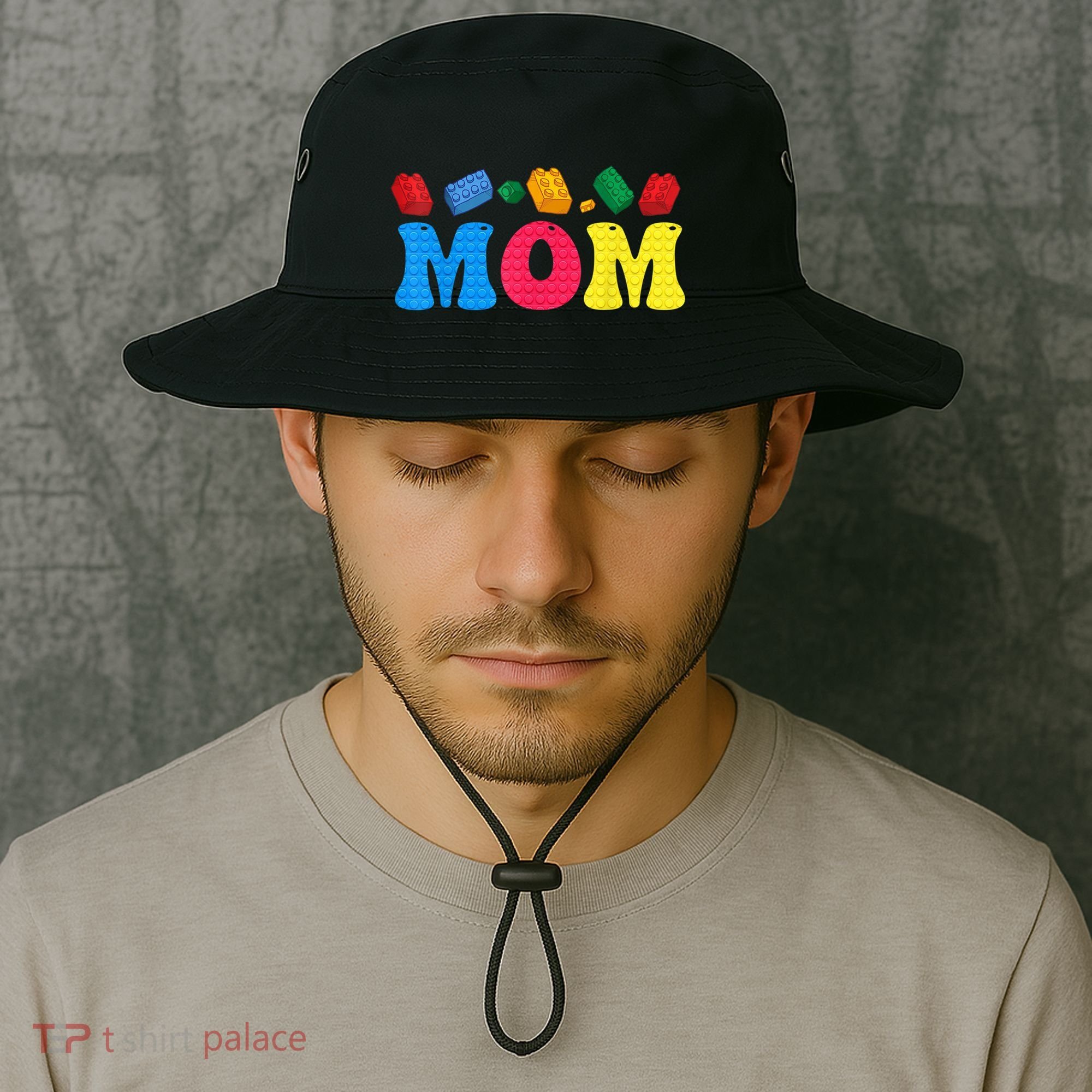 Mom Master Builder Building Bricks Blocks Family Set Parents Gift Bucket Hat
