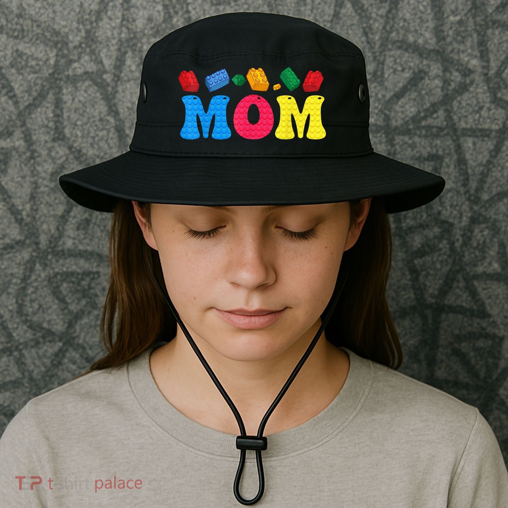 Mom Master Builder Building Bricks Blocks Family Set Parents Gift Bucket Hat