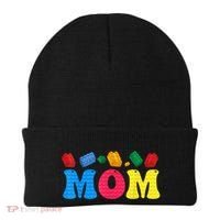 Mom Master Builder Building Bricks Blocks Family Set Parents Gift Beanie thumb 0