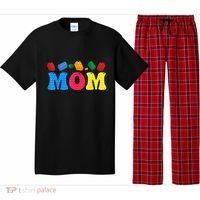 Mom Master Builder Building Bricks Blocks Family Set Parents Gift Pajama Set thumb 0
