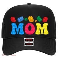 Mom Master Builder Building Bricks Blocks Family Set Parents Gift Hat thumb 0