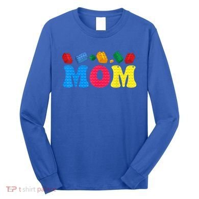 Mom Master Builder Building Bricks Blocks Family Set Parents Gift Long Sleeve Shirt